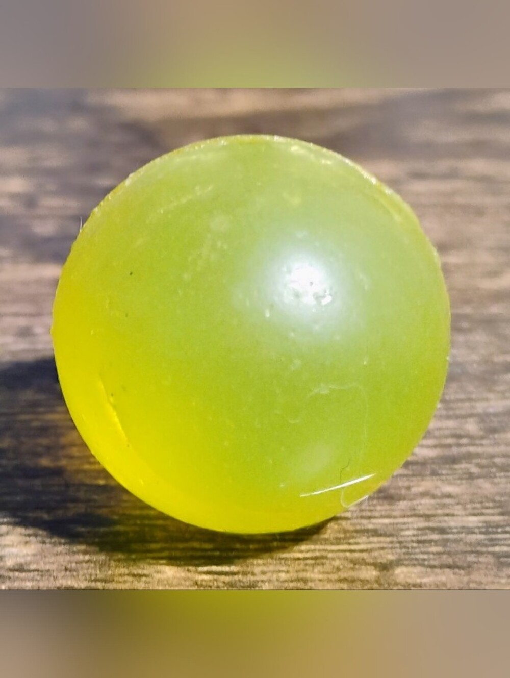 Bright Yellow-Green Round Bouncing Toy Fidget Ball